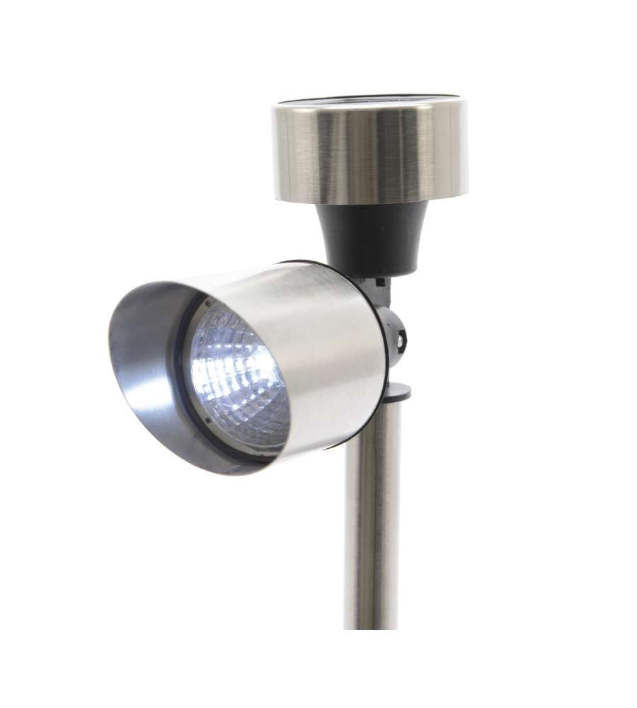 Kaemingk Lampade Solari LED - Acciaio Inossidabile - 23,5 cm