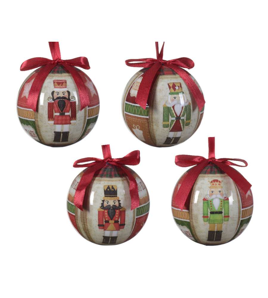 Kaemingk Pallina di Natale Schiaccianoci - Multicolore - 8 cm