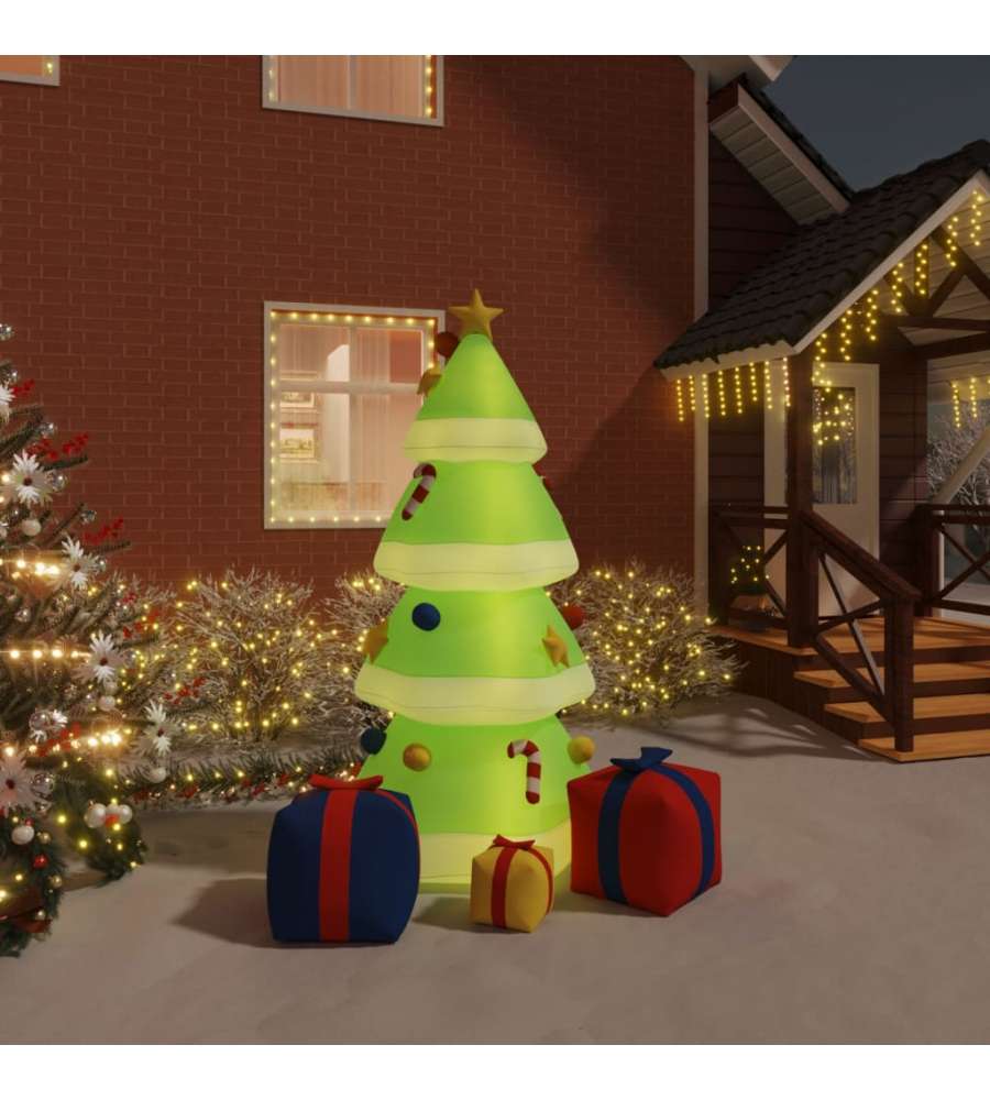 Albero di Natale Gonfiabile con LED 240 cm