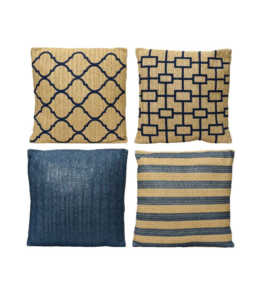 Cuscino arredo 42x42 brown blu