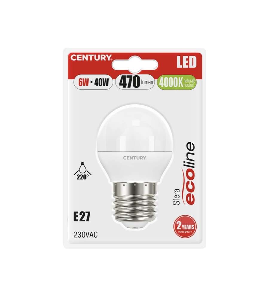 Sfera Led Ecoline 6W 40W E27