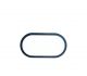 Plafoniera Shelly led ovale antracite da esterno 14,5 x 21,5 cm