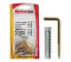 Fischer Tasselli SX 4 G K ccon gancio appendiquadro dorato (10 Pz.)