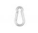 Moschettone pompiere  6 x 60 mm. in acciaio Inox A4 - AISI 316
