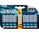 Batterie Ministilo 1,5 V Zinco-Carbone 4 + 4
