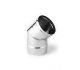 Curva 45 Inox Conix mono  80 mm