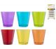 Bicchiere vetro colorato