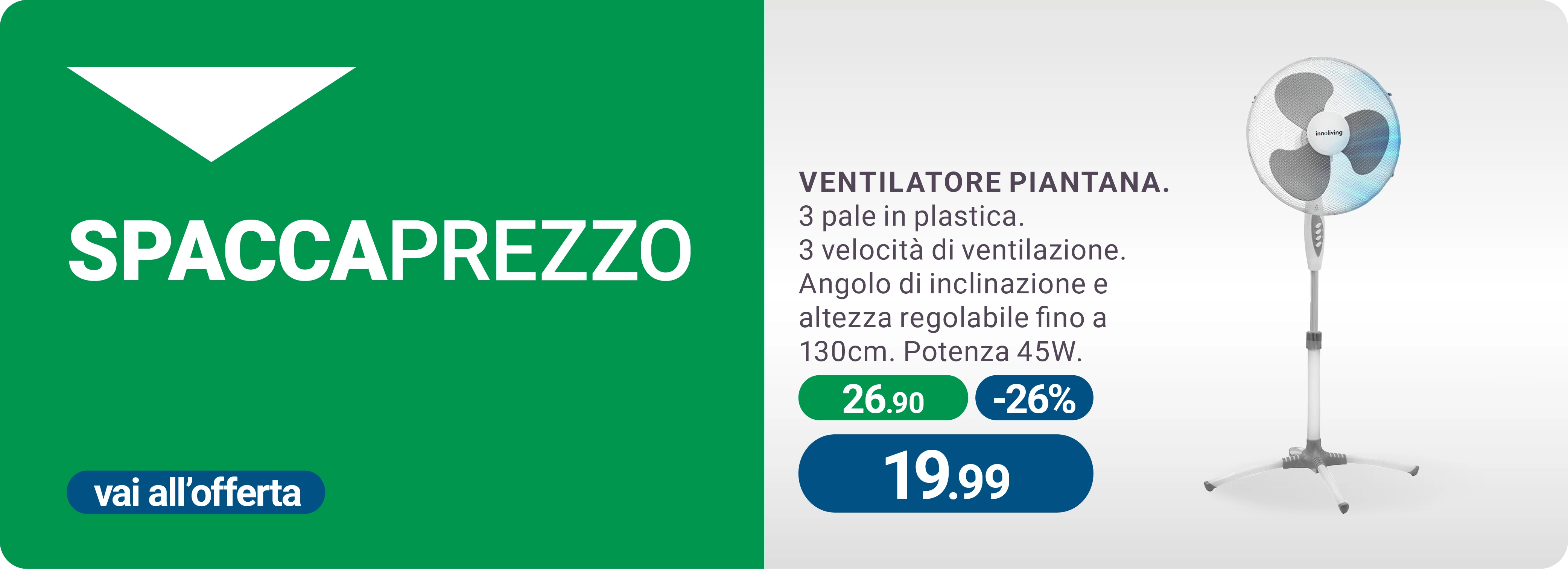 Offerta ventilatore a piantana