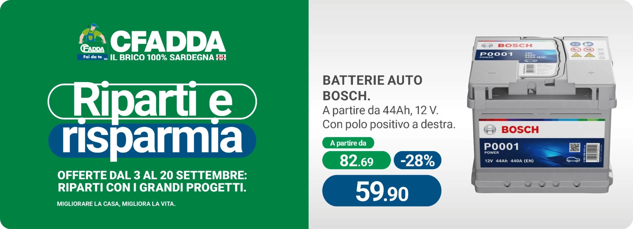 Batterie auto in offerta