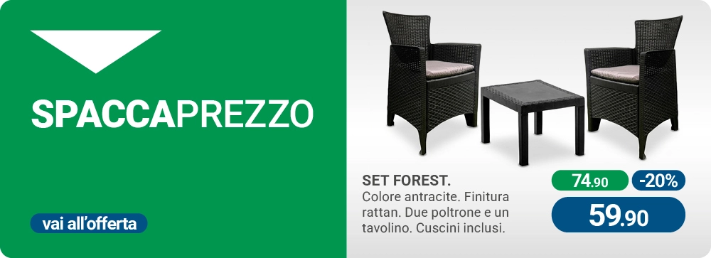 Salottino da giardino in offerta