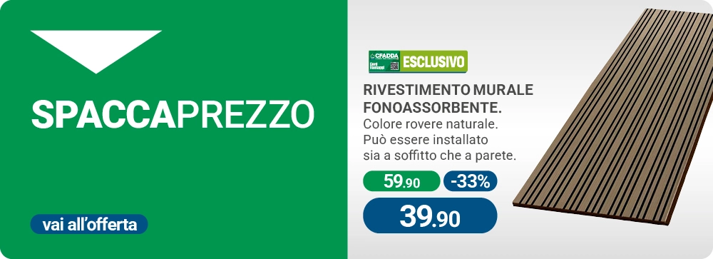 Pannello fonoassorbente offerta