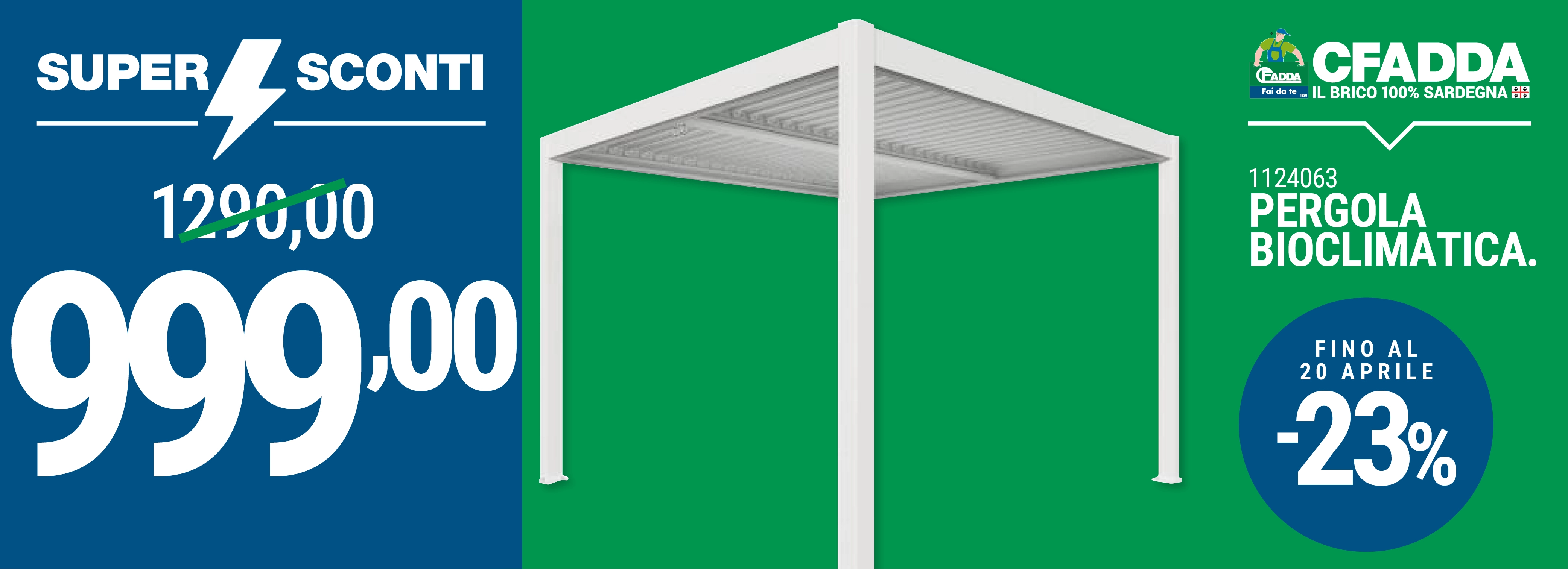 Offerta pergola bioclimatica