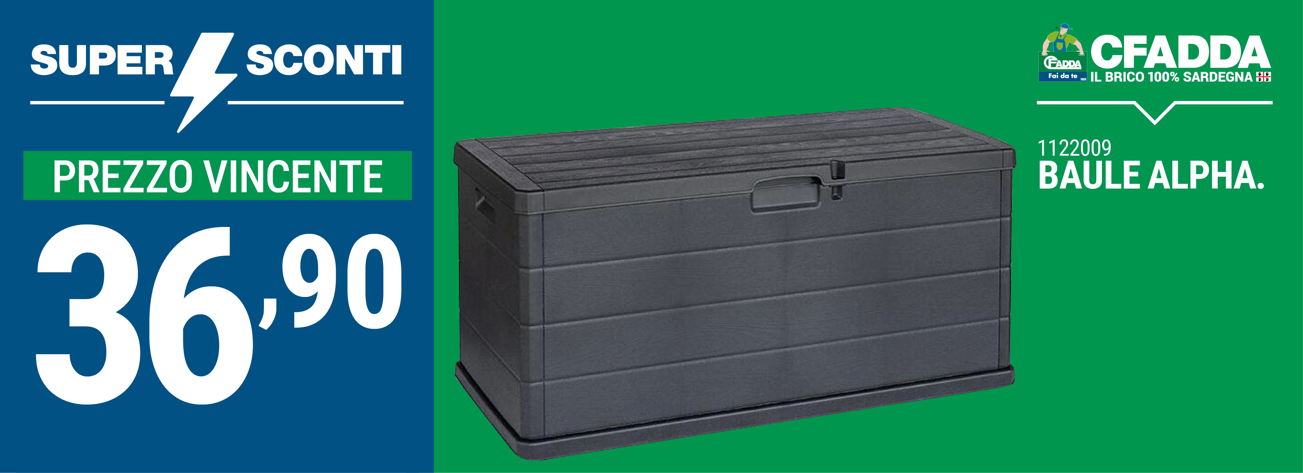 Offerta baule resina