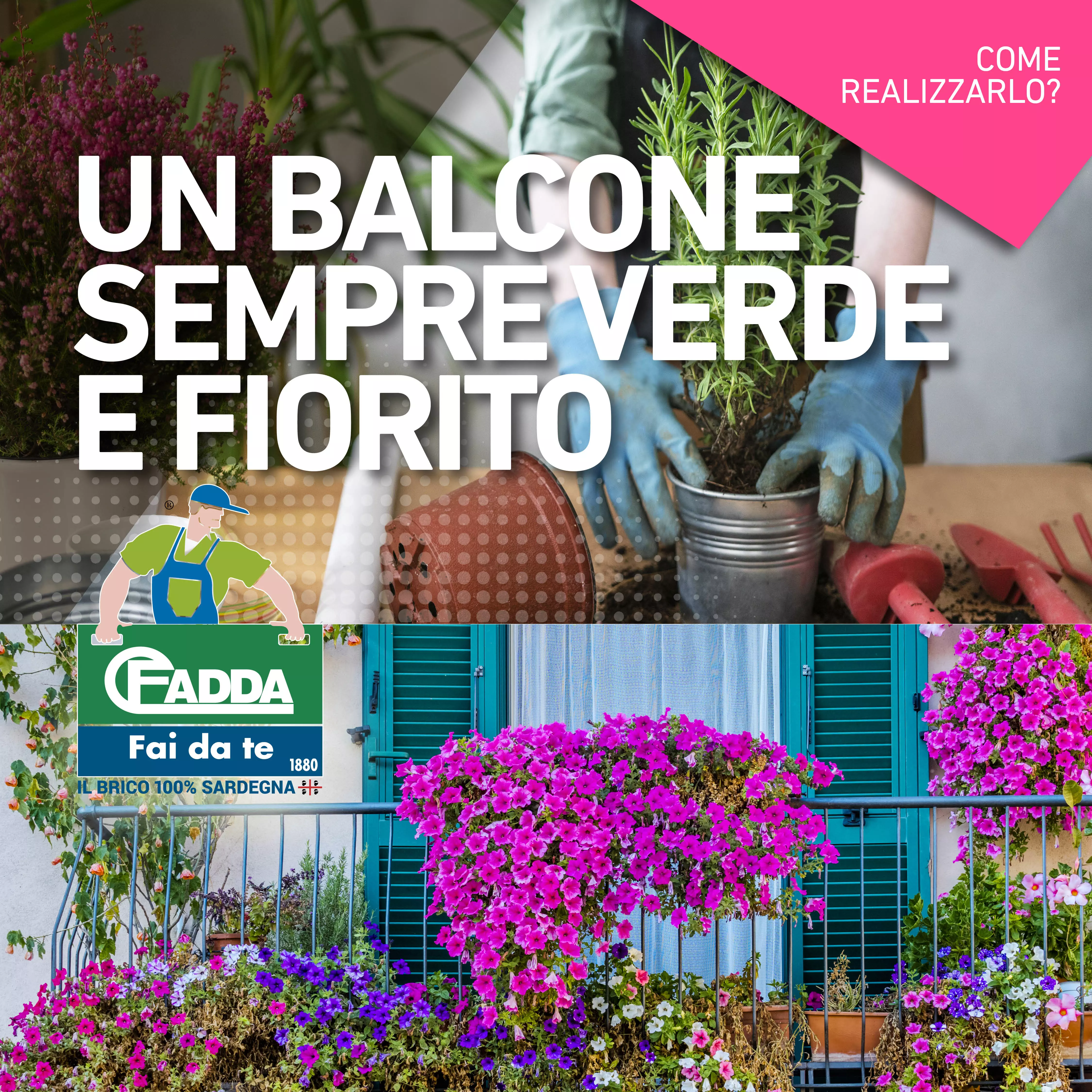 Un balcone sempre verde e fiorito