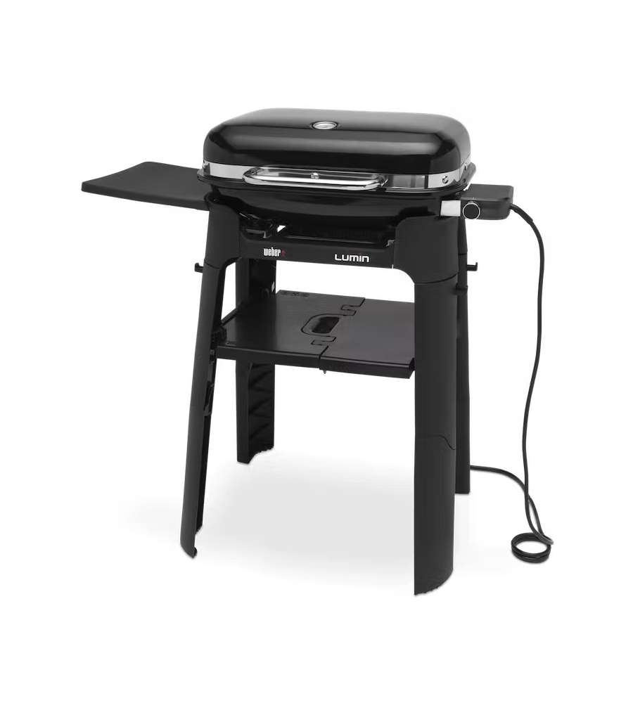 Weber Barbecue Elettrico Lumin Con Supporto Nero