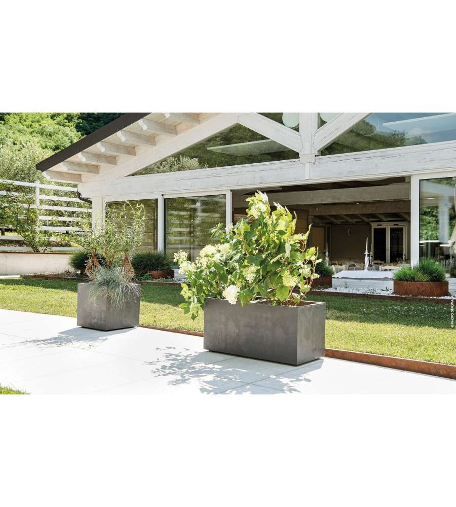 Prosperplast Vaso Ratolla – 11 Litri, 30x30x26,4 Cm, Colore Antracite, In Plastica Riciclata, Per Esterni E Interni