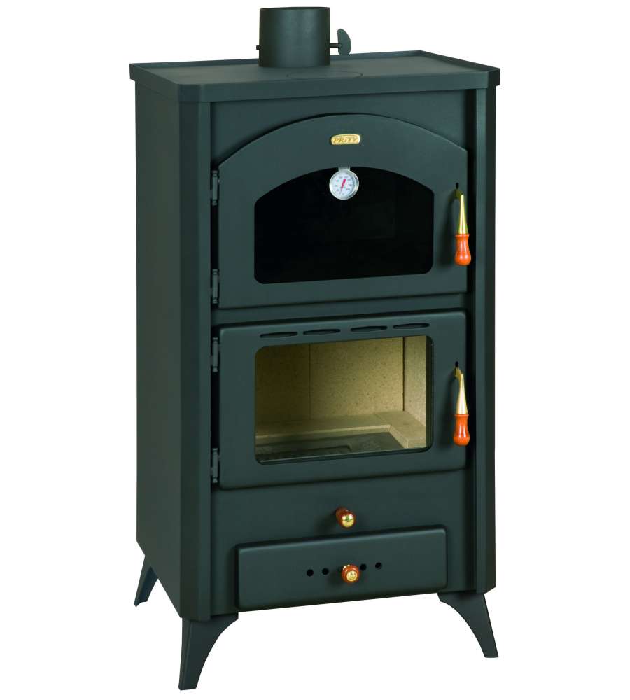 Stufa A Legna Retr? 18 Kw Con Set Pizza Omaggio