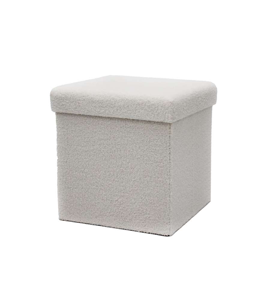 Offerta Pouf Pieghevole Teddy Bianco