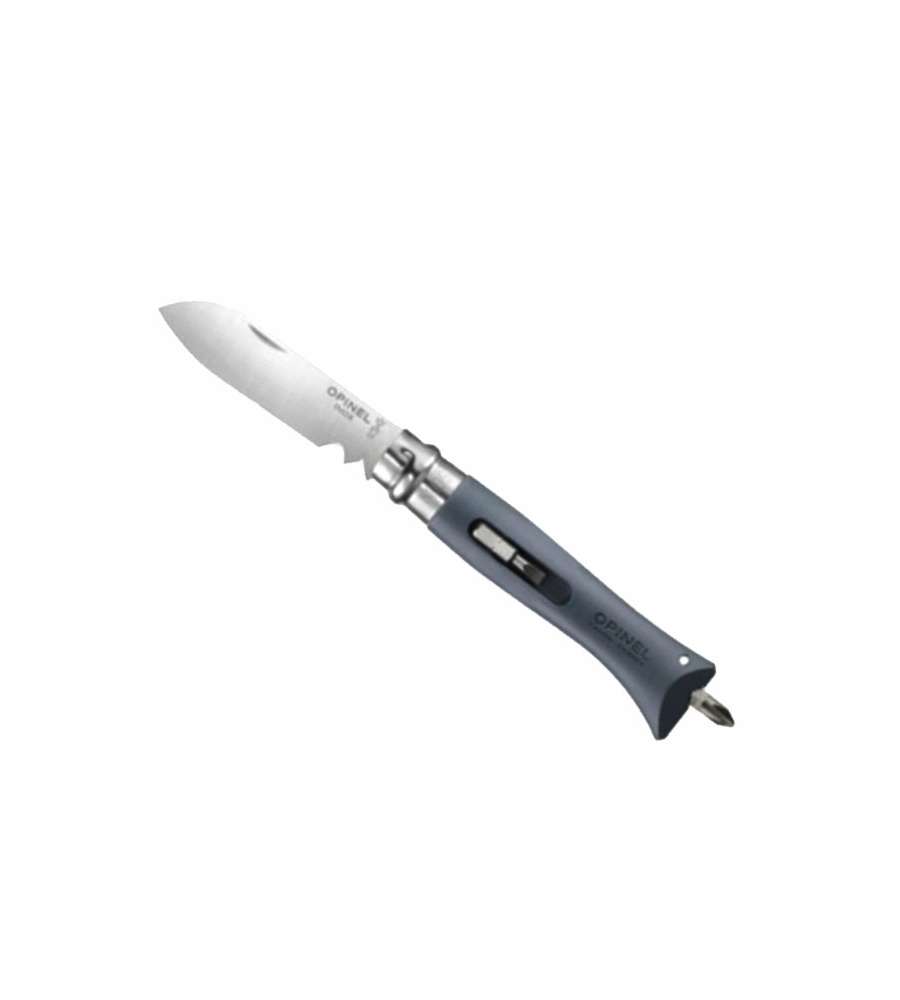 Coltello Virobloc Inox N. 9 Brico Grigio    Opinel