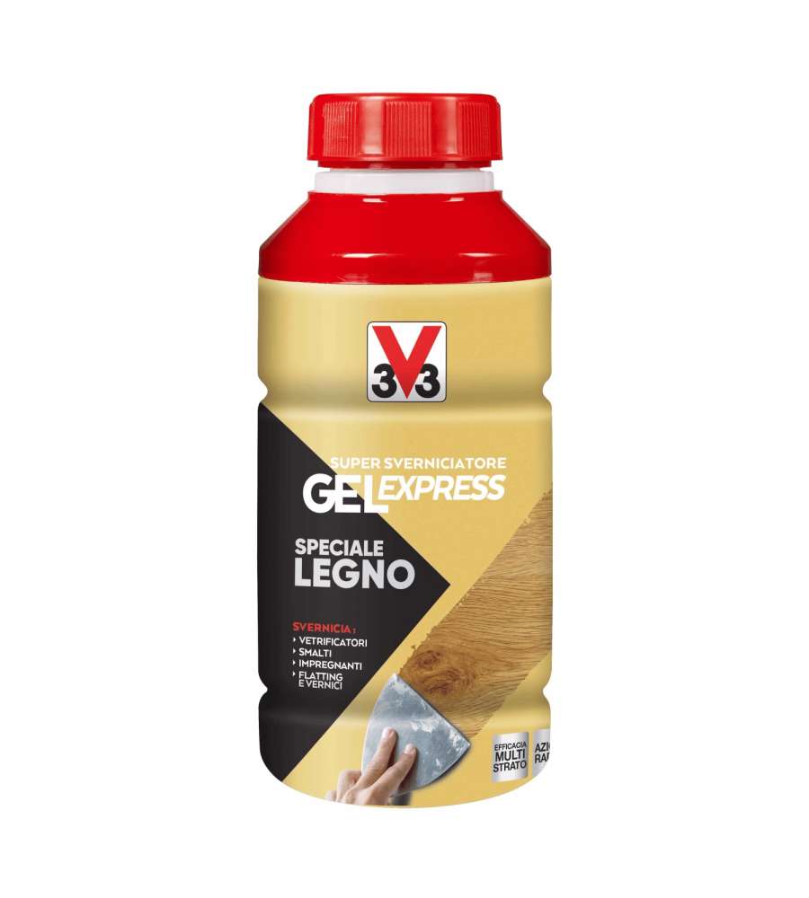 V33 Sverniciatore Gel Speciale Legno 0,5 lt - Formula Super Potenziata