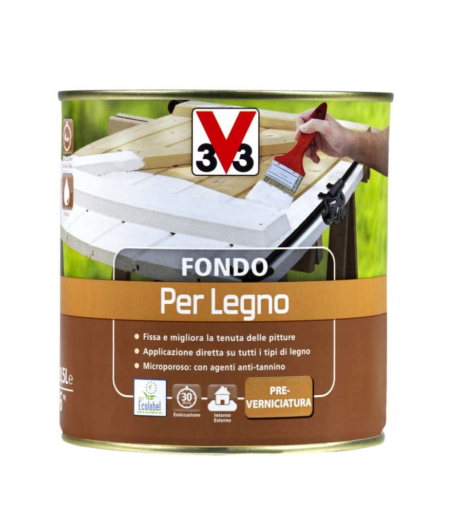 Fondo Per Legno All'Acqua 500 ml