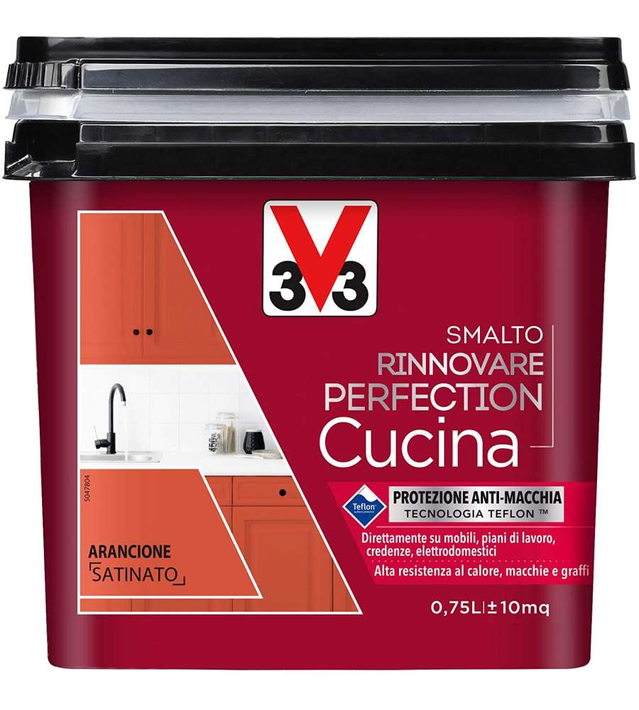 Smalto Rinnovare Cucina Arancione Satinato