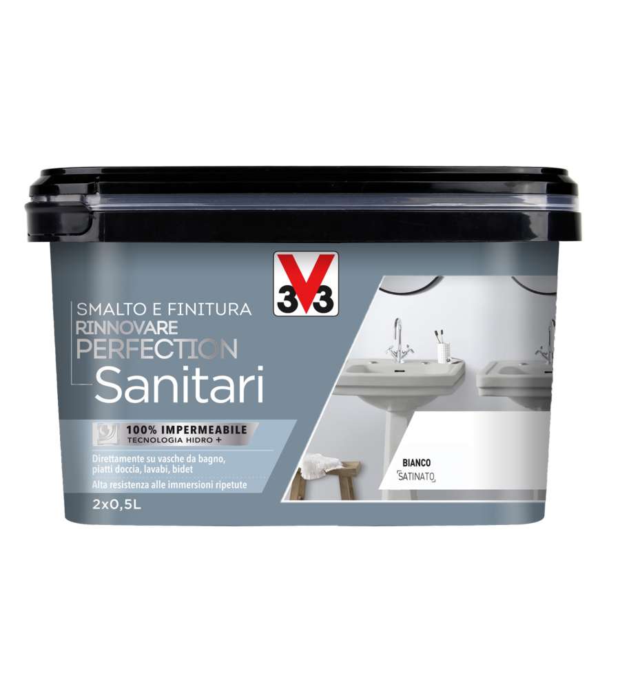 Smalto Rinnovare Perfection Sanitari Bianco 2x0,5lt