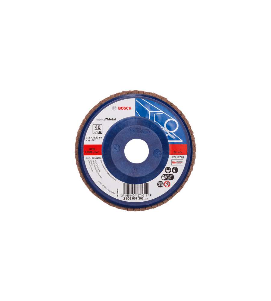 Disco lamellare Expert for Metal diritto G120 diam 115 mm