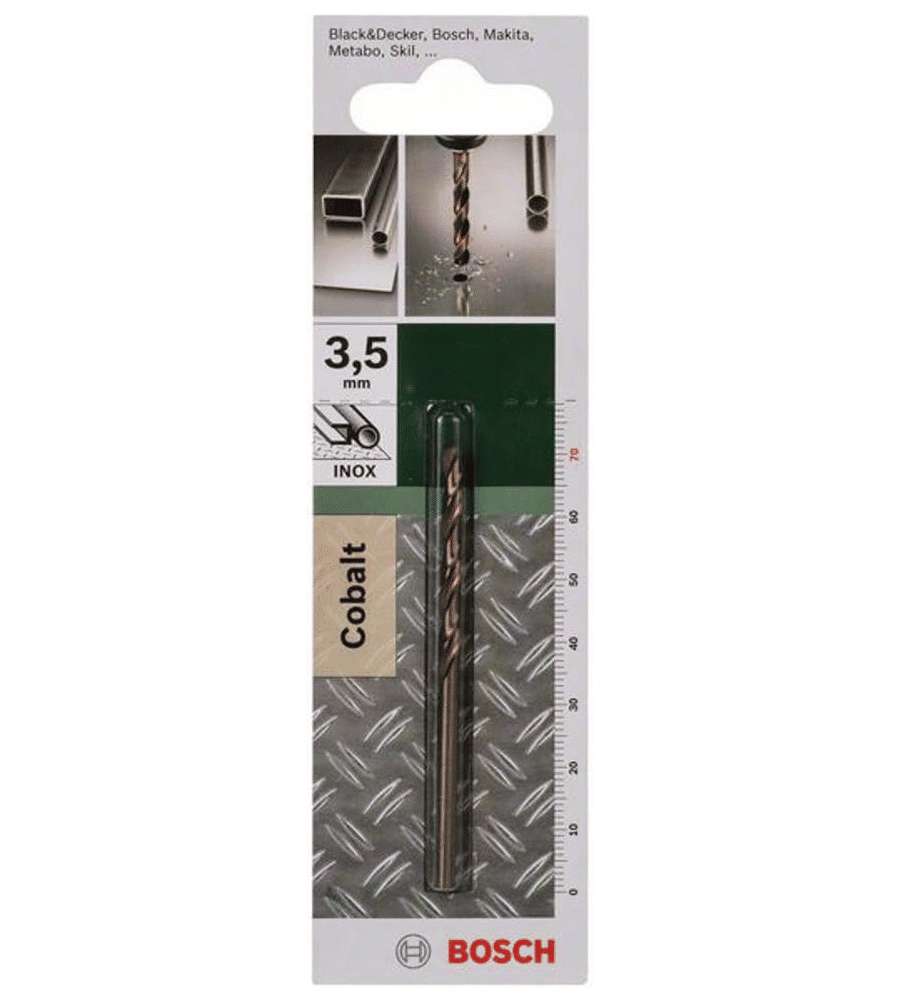 Bosch Punta Metallo HSS-CO 135� 3.5mm x 70mm Titanio Grey