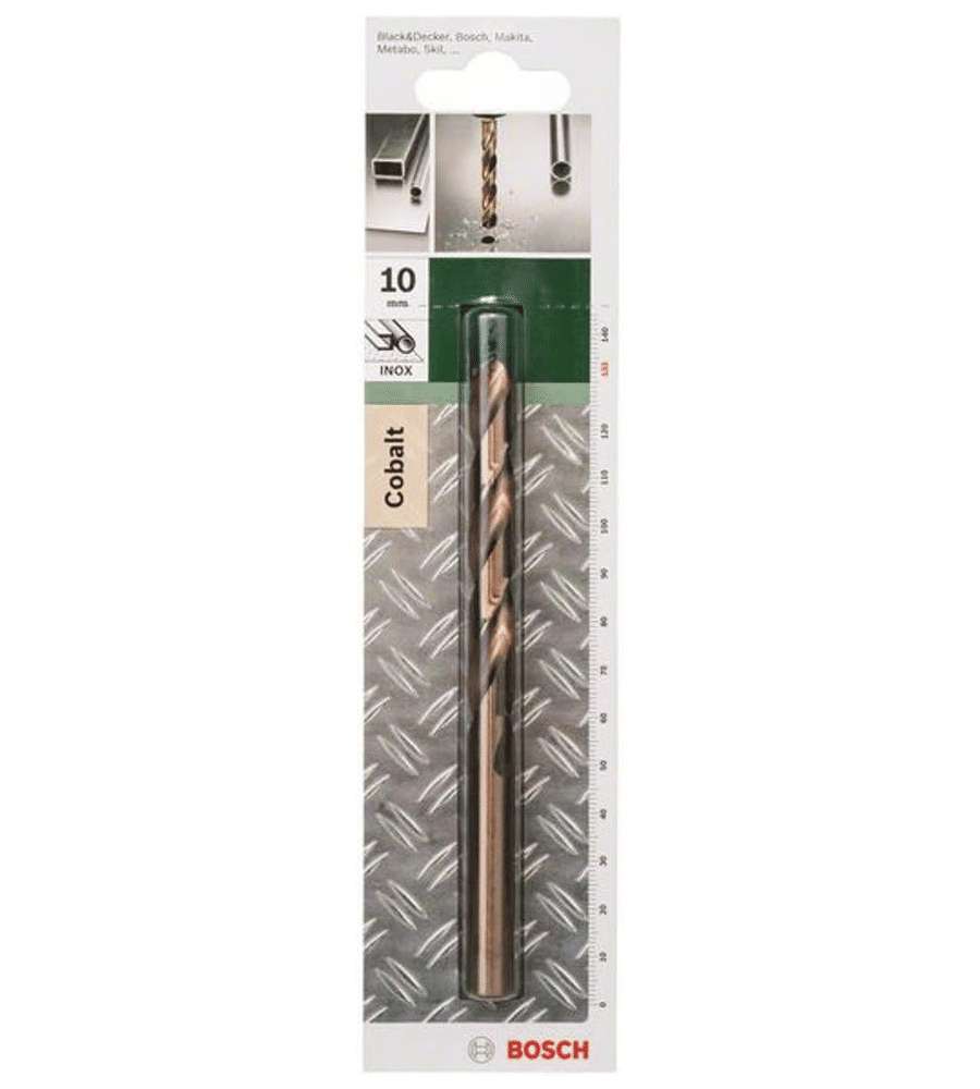 Bosch Punta Elicoidale Metallo HSS-CO 10 mm 135� Bronzo 133 mm