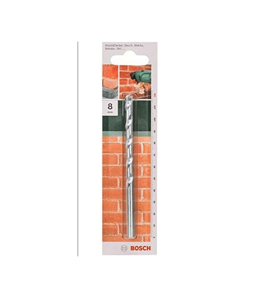 Bosch Punta per Pietra 8 mm - Foratura Muratura 80x120 mm - Grey