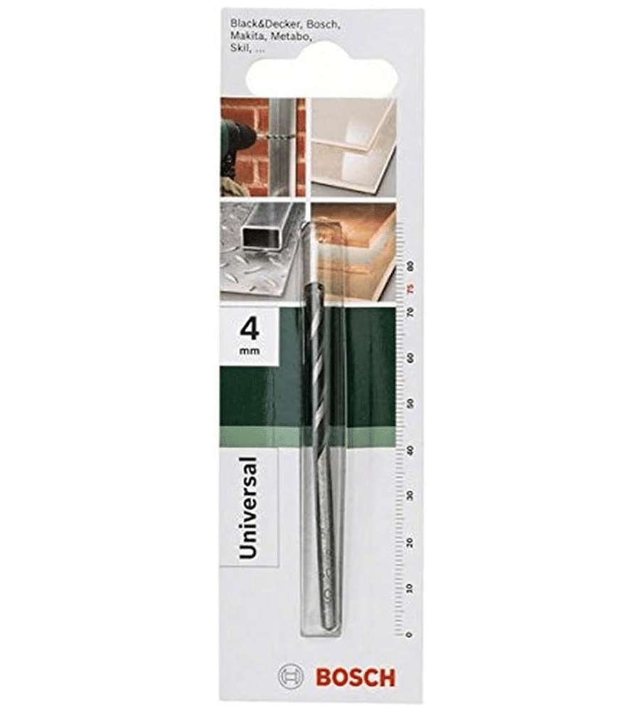 Bosch Punta Multiuso 4x40mm per Muratura Legno Metallo 75mm Grey