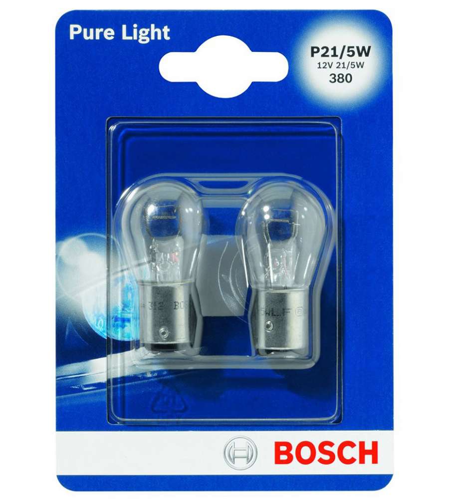 Coppia lampadine ausiliari Bosch P21/5W