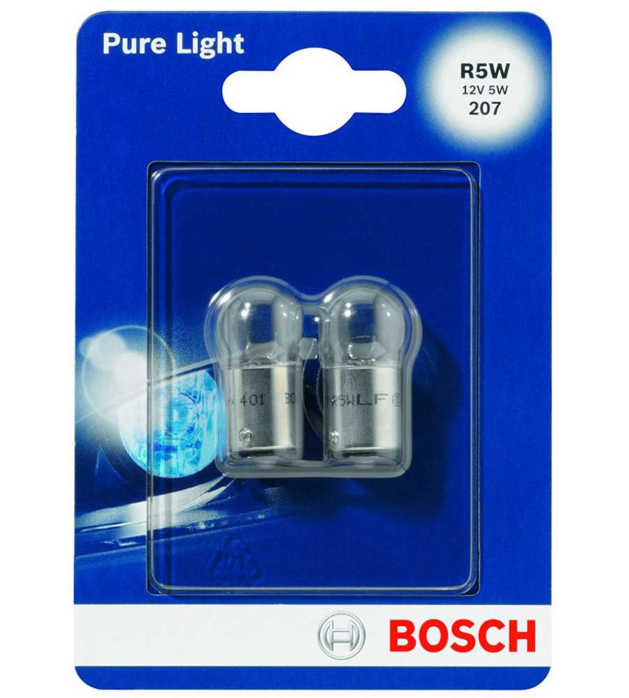 Coppia lampadine ausiliari Bosch R5W