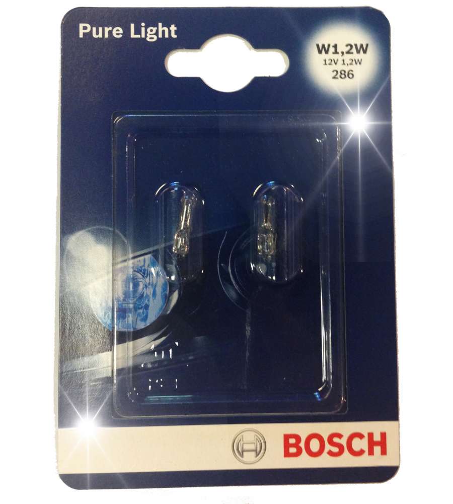Coppia lampadine ausiliari Bosch W1,2W