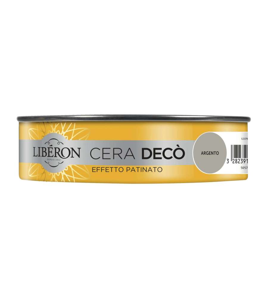 Lib�ron Cera Dec� Effetto Patinato Argento 0,15 L per Legno
