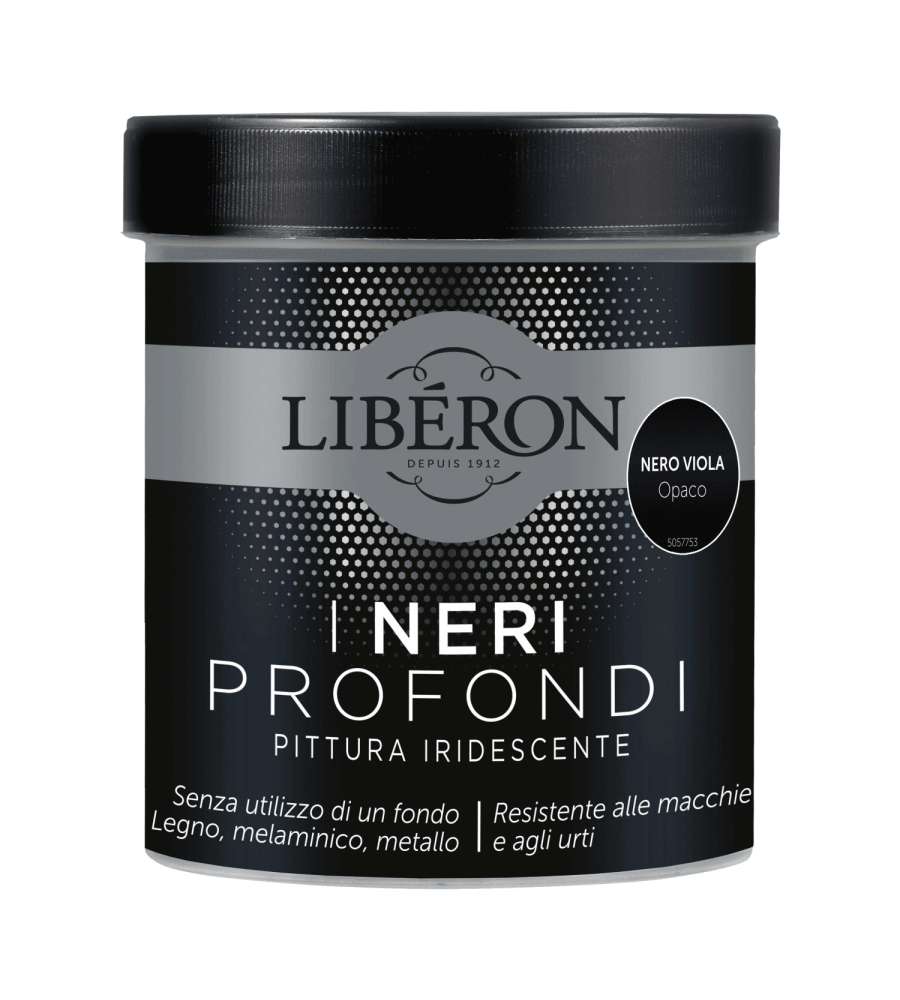 Lib�ron Pittura Iridescente Nero Viola Opaco 0,5 L per Interni