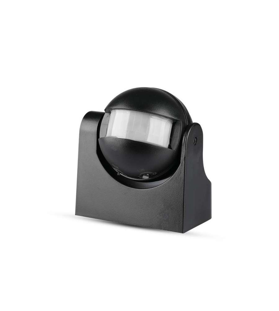 Sensore di Movimento a Infrarossi 180° Orientabile Montaggio a Plafone Colore Nero (Max 300W) IP44