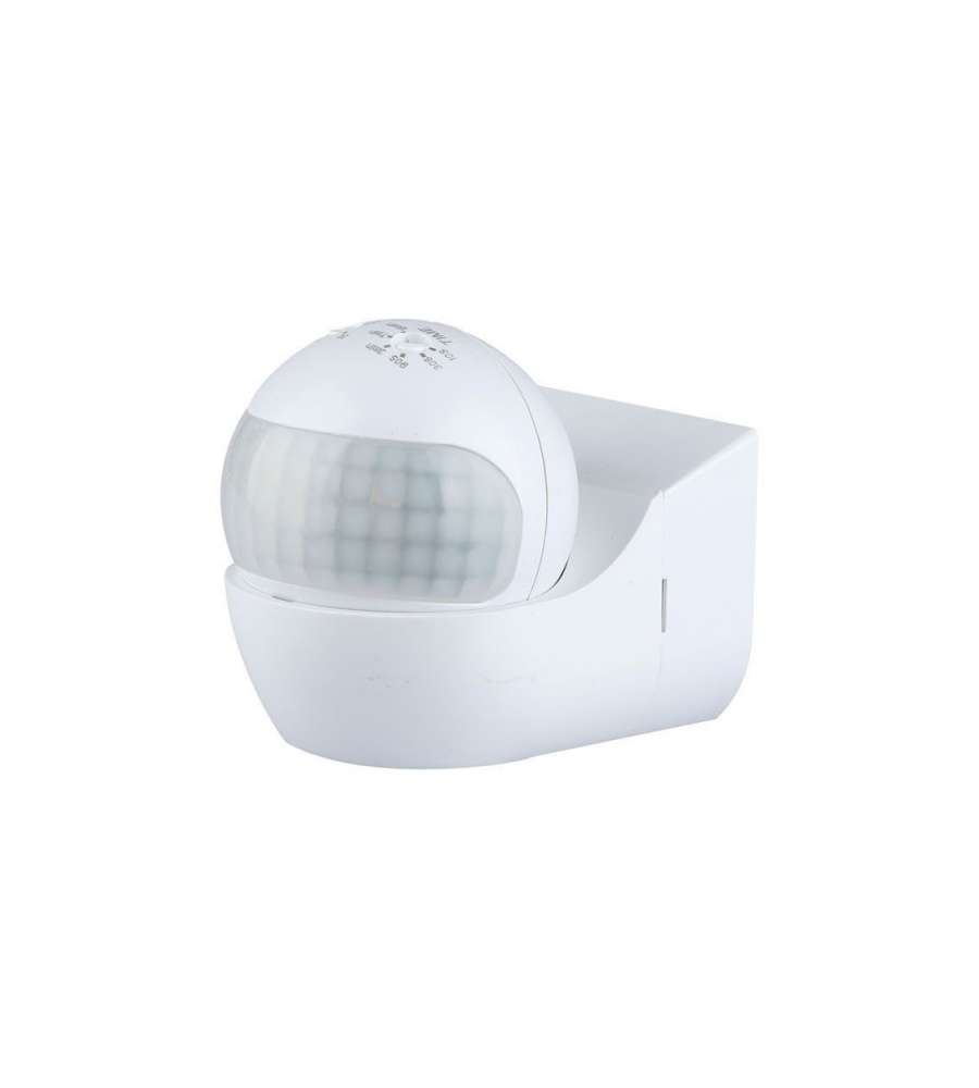 Sensore di Movimento a Infrarossi 180° Orientabile Montaggio a Plafone Colore Bianco (Max 400W) IP44
