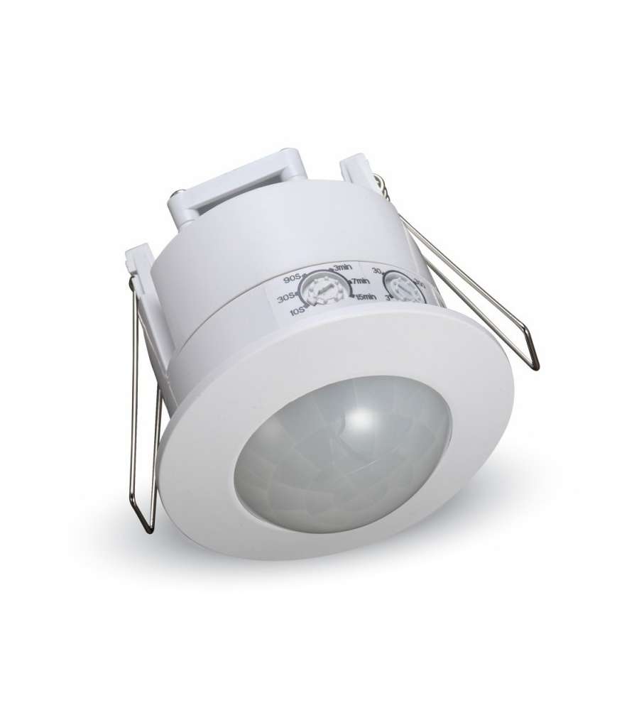 Sensore di Movimento a Infrarossi 360° Montaggio a Incasso Colore Bianco (Max 300W) IP20