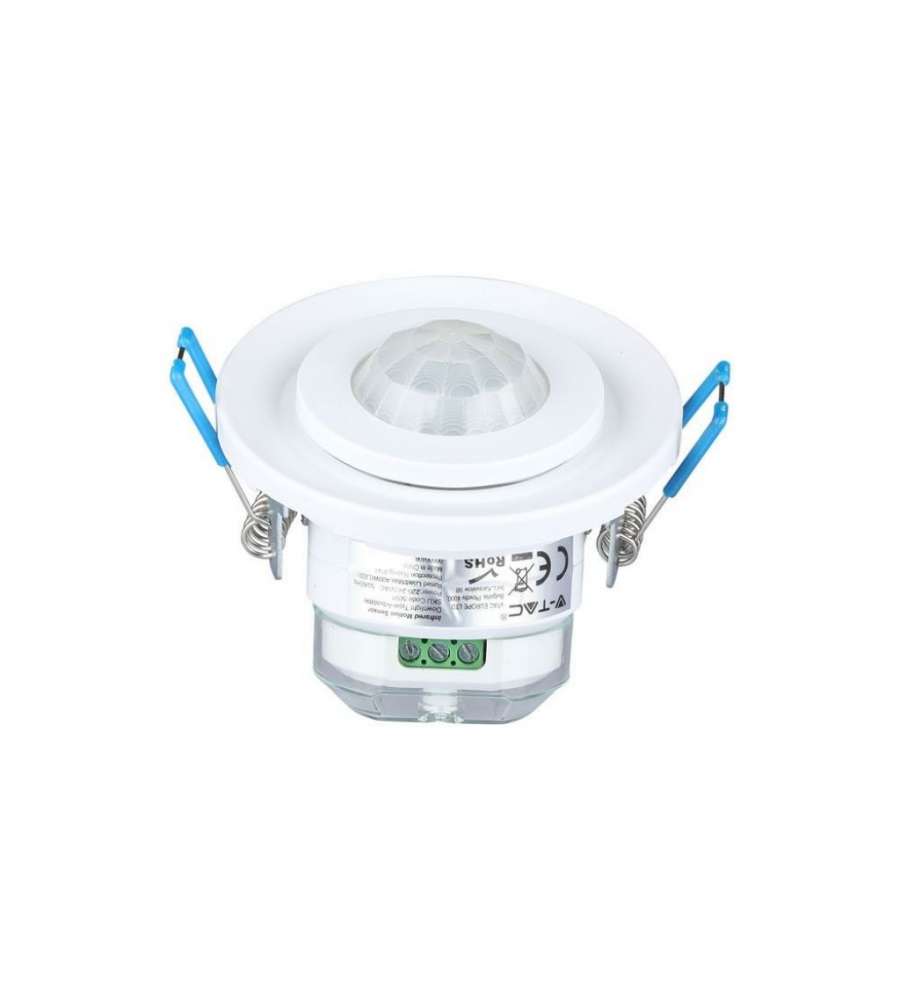 Sensore di Movimento a Microonde 360° Orientabile Montaggio a Incasso Colore Bianco (Max 200W) IP65