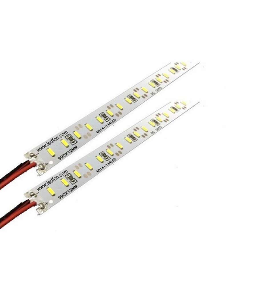 Barra Rigida LED SMD4014 18W 144 LED/m L:1m 3000K (Confezione da 2 Pezzi)