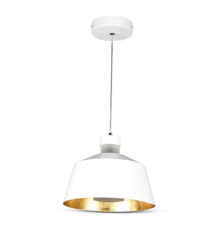 Lampadario LED a Coppa in Metallo 7W Colore Bianco 4000K
