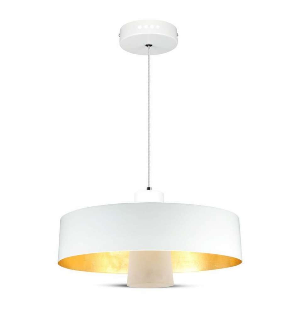 Lampadario LED a Scodella in Metallo 7W Colore Bianco 4000K