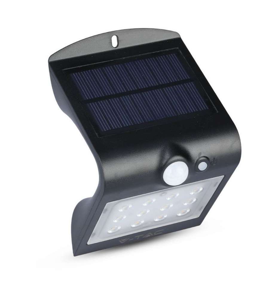 V-TAC Lampada LED Solare da Muro - Nero - 144.5x96x79mm