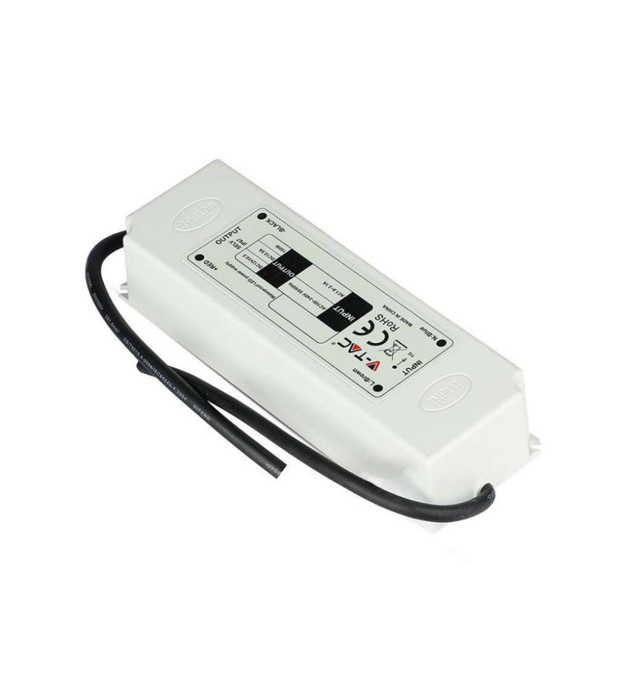 Alimentatore in Plastica 60W 12V 5A Colore Bianco IP67