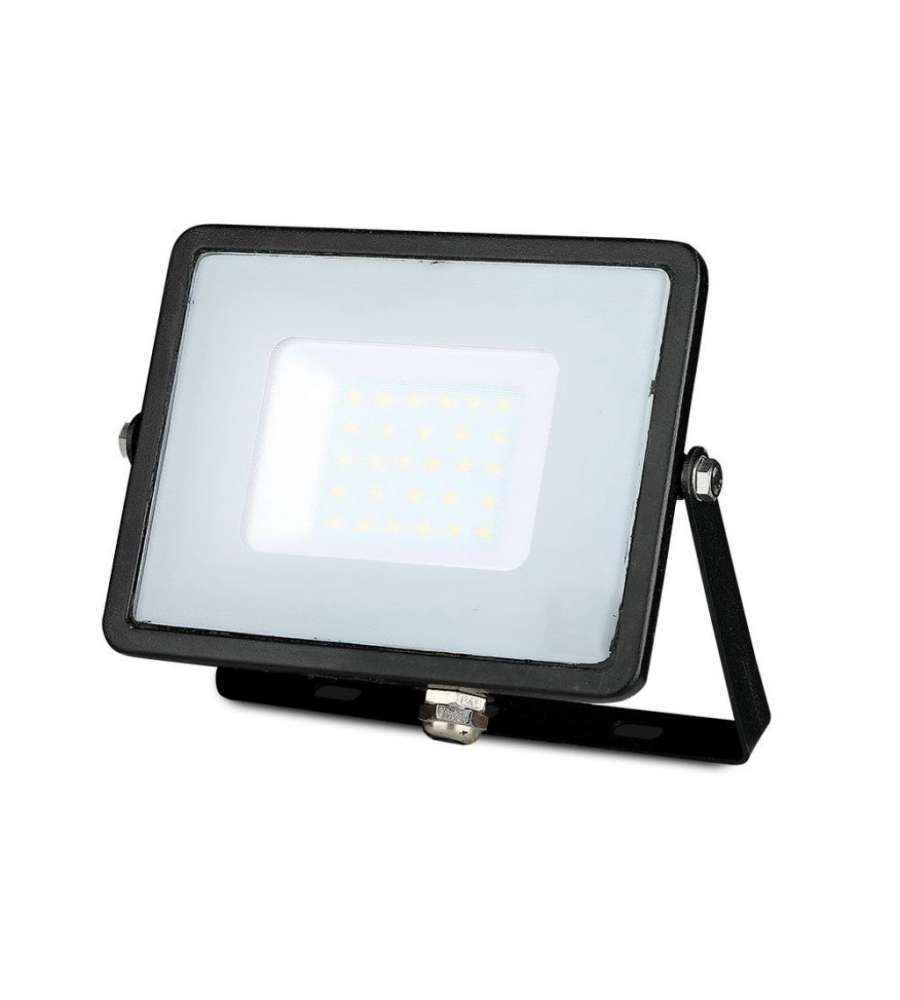 Faro LED SMD Chip Samsung 30W Colore Nero 6400K IP65