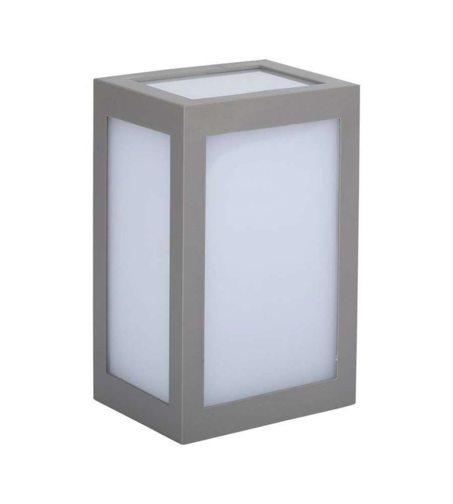 Lampada LED da Muro a Lanterna 12W Colore Grigio 6400K IP65