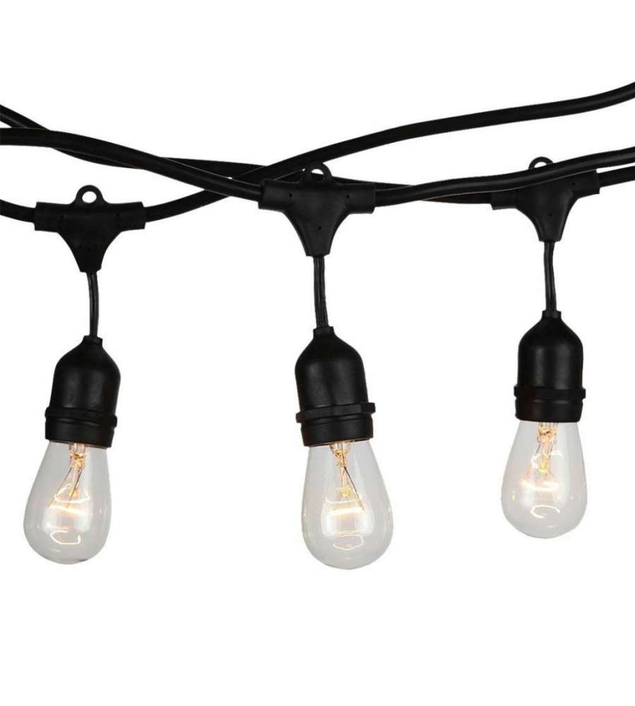 Catenaria 5mt con 10 Attacchi E27 IP65