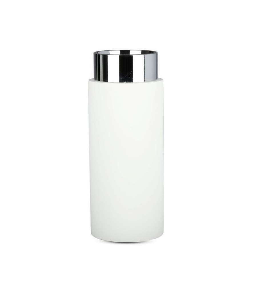 Portafaretto LED GU10 e GU5.3 (MR16) Corpo in Gesso Base Metallica Cromata